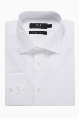 White Small Cutaway Collar Shirt